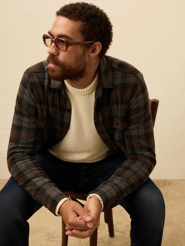 Legend Sweater Shirt- Grey Woods Plaid